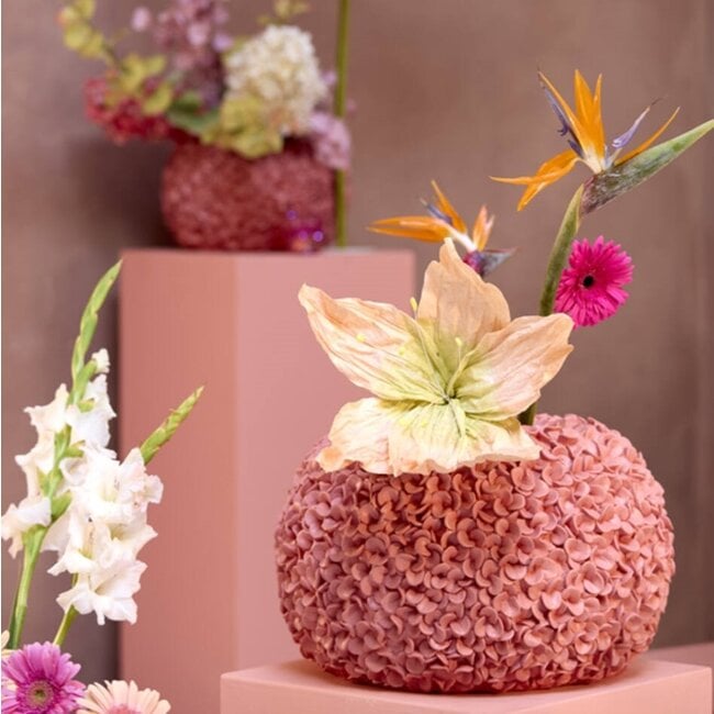 Light en Living Vaas deco Ø47,5x30 cm PHYLIA coral