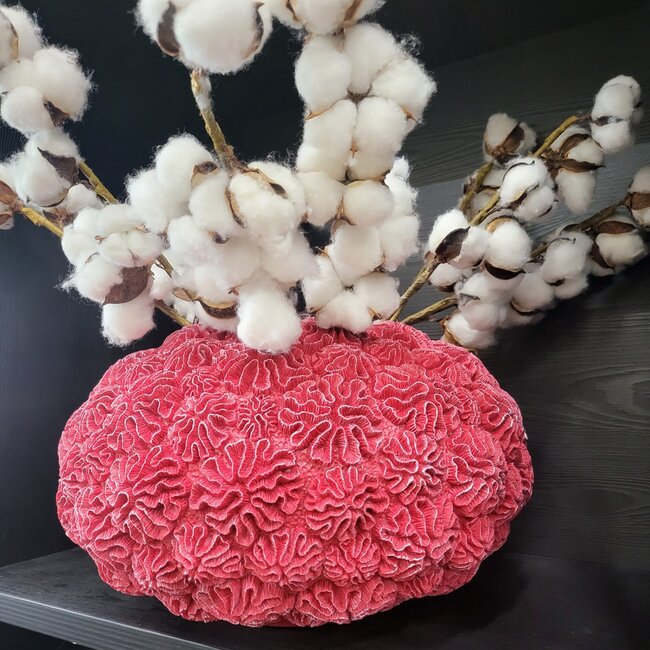Light en Living Vaas Deco Ø37X21 Cm Coral Rood