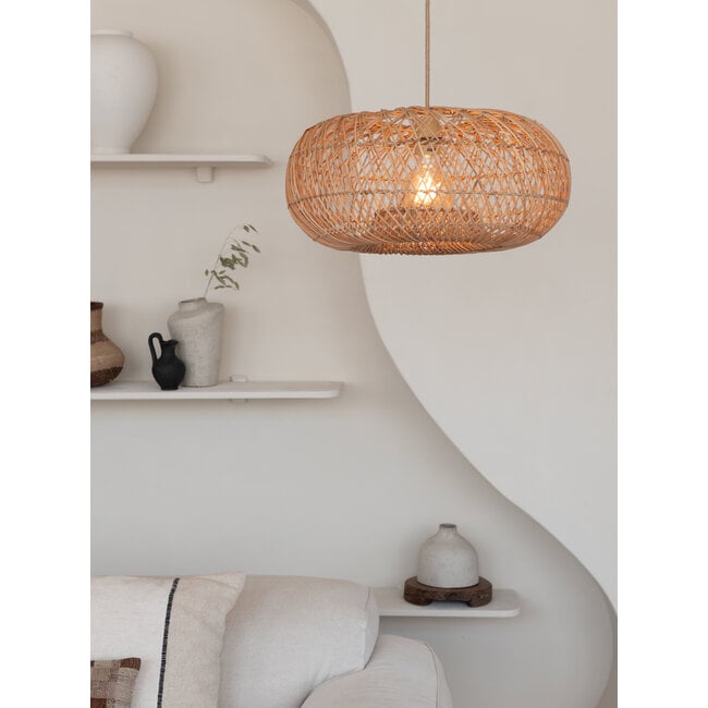 Good&Mojo Hanglamp Arizona bamboe/kap ø50 naturel S