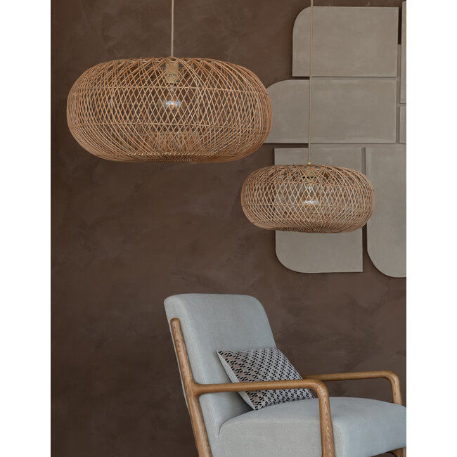Good&Mojo Hanglamp Arizona bamboe/kap ø50 naturel S