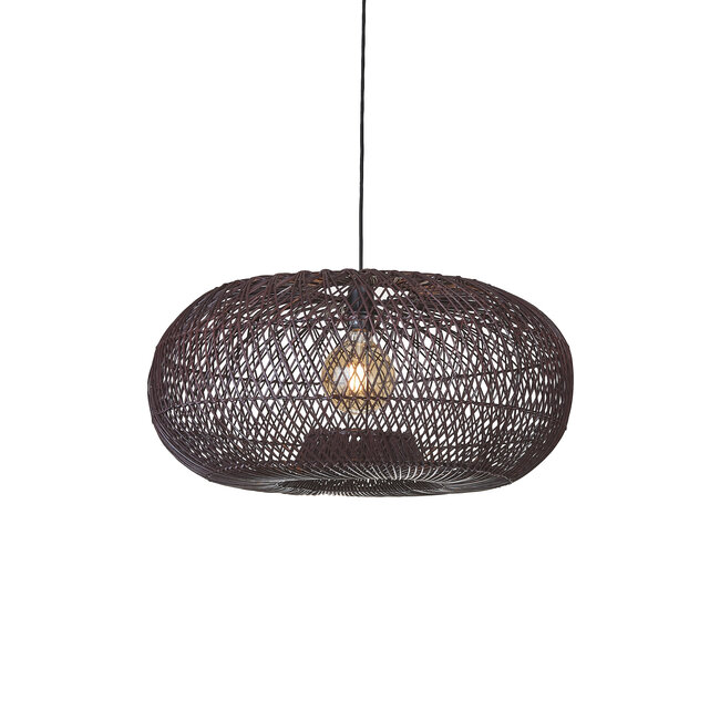 Good&Mojo Hanglamp Arizona bamboe ø70 burgundy L