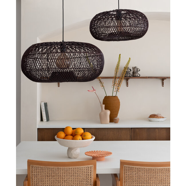 Good&Mojo Hanglamp Arizona bamboe ø70 burgundy L