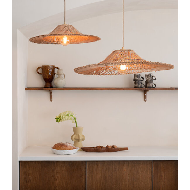 Good&Mojo Hanglamp Cancun rotan ø70 naturel L