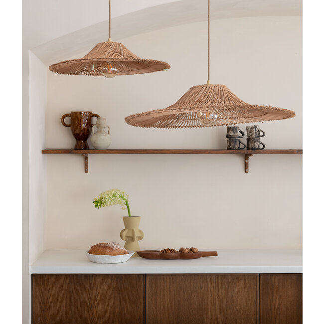 Good&Mojo Hanglamp Cancun rotan ø70 naturel L