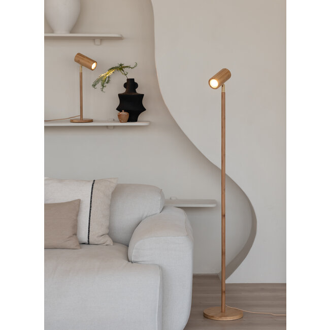 Good&Mojo Vloerlamp bamboe Java naturel