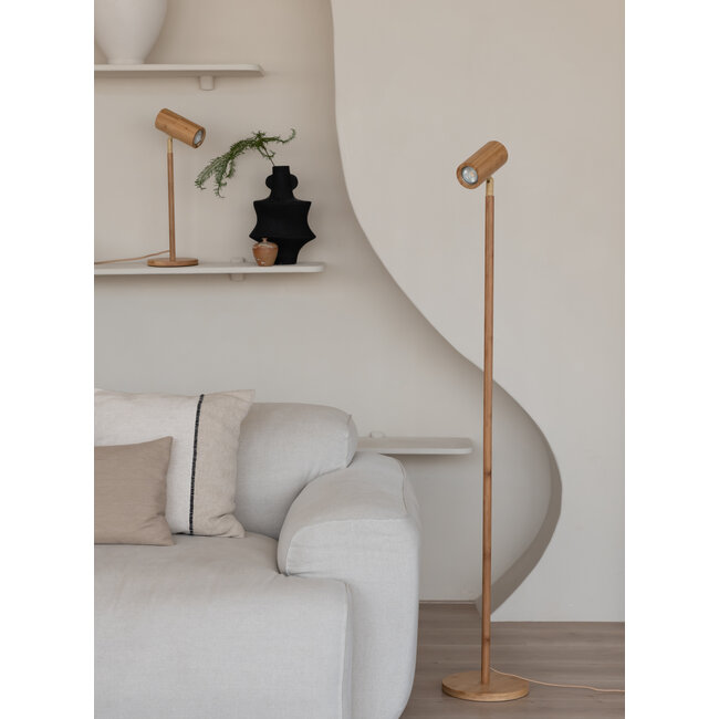 Good&Mojo Vloerlamp bamboe Java naturel
