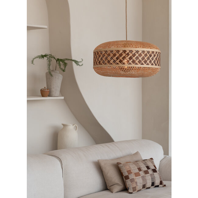 Good&Mojo Hanglamp Langkawi bamboe ø50xh.25cm naturel bruin