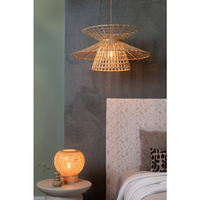 Good&Mojo Hanglamp Machu Picchu bamboe ø57xh.27cm naturel