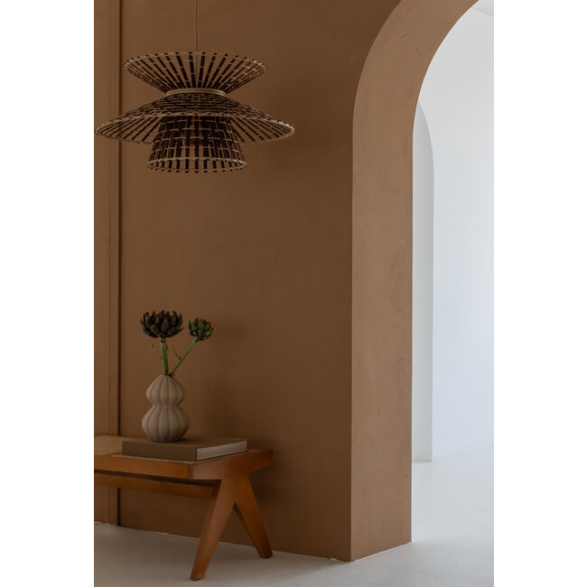 Good&Mojo Hanglamp Machu Picchu bamboe ø57xh.27cm naturel bruin