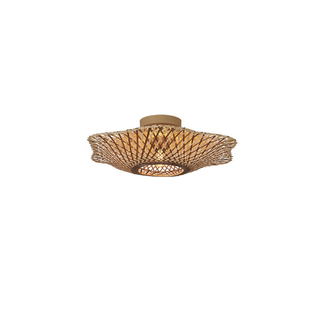 Good&Mojo Plafondlamp Madura bamboe ø44x12cm naturel bruin S