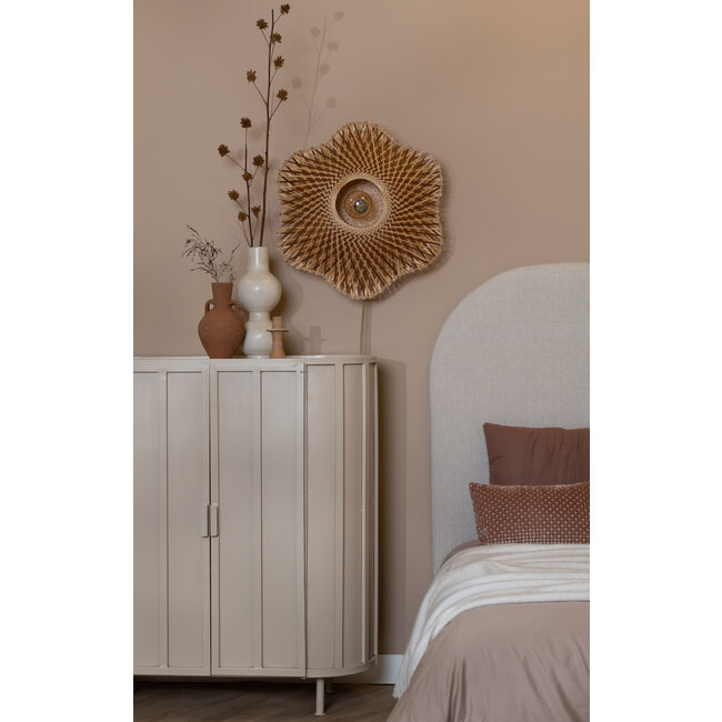 Good&Mojo Wandlamp Madura bamboe ø60x15cm naturel bruin M