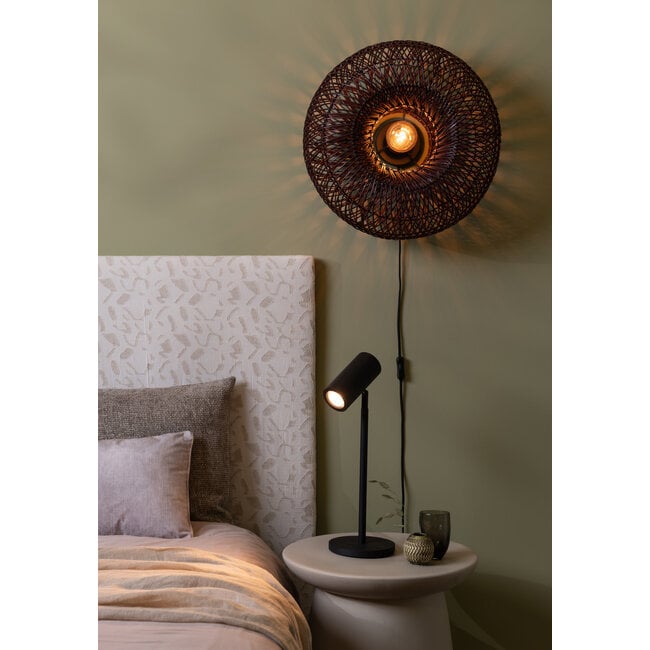 Good&Mojo Wandlamp Arizona bamboe ø50x23cm burgundy S
