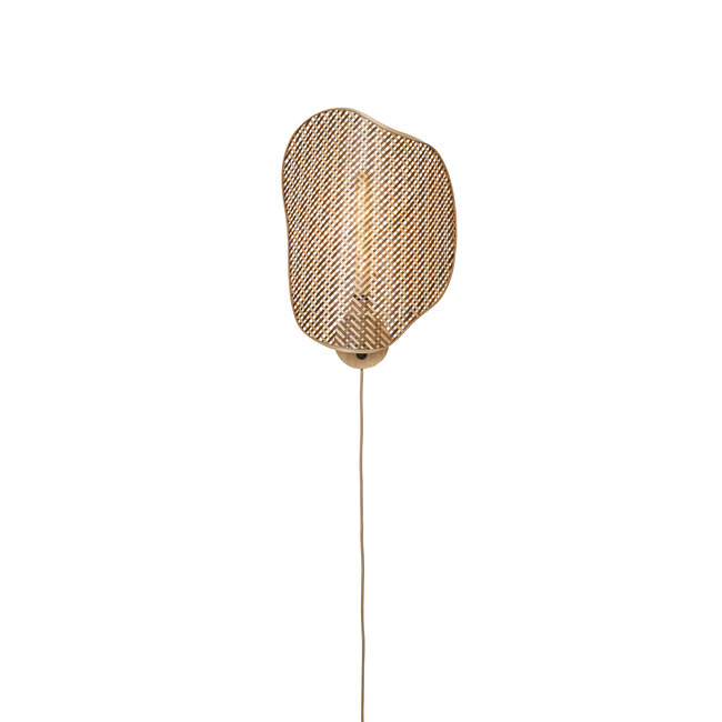 Good&Mojo Wandlamp Kinabalu bambo 40x10xh.50cm naturel bruin