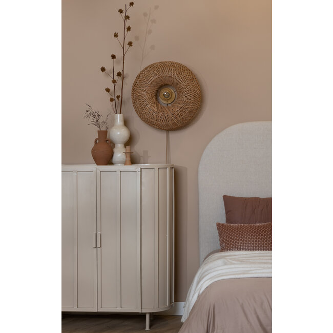 Good&Mojo Wandlamp Arizona bamboe ø50x23cm naturel S