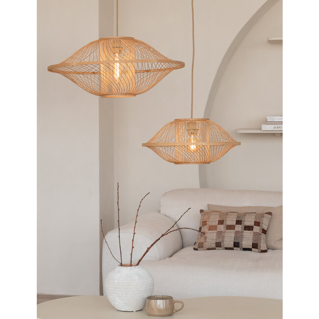 Good&Mojo Hanglamp Maui bamboe ø70xh.30cm naturel L
