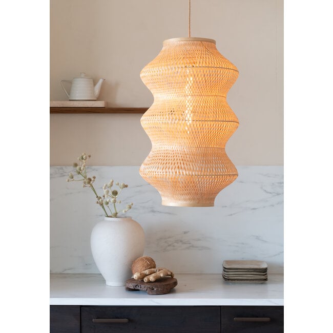 Good&Mojo Hanglamp Barbados bamboe ø40xh.67cm naturel XL