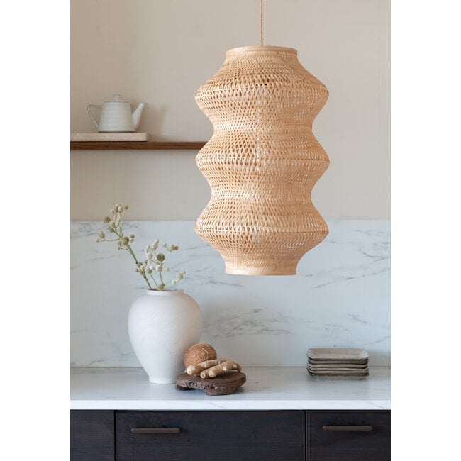 Good&Mojo Hanglamp Barbados bamboe ø40xh.67cm naturel XL