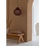 Good&Mojo Hanglamp Mendoza bamboe ø35xh.35cm burgundy S