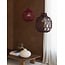 Good&Mojo Hanglamp Mendoza bamboe ø35xh.35cm burgundy S