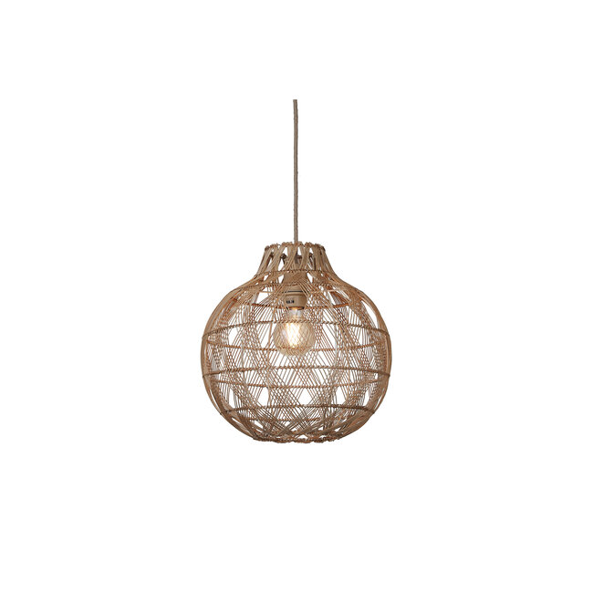 Good&Mojo Hanglamp Mendoza bamboe/kap ø35xh.35cm naturel. S