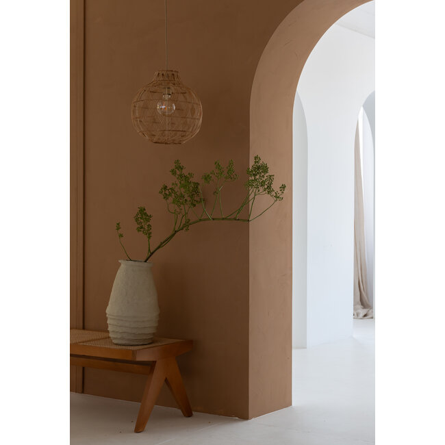 Good&Mojo Hanglamp Mendoza bamboe/kap ø35xh.35cm naturel. S