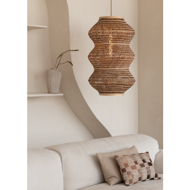 Good&Mojo Hanglamp Barbados bamboe ø40xh.67cm naturel /bruin XL