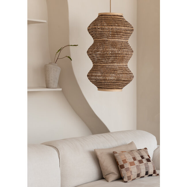 Good&Mojo Hanglamp Barbados bamboe ø40xh.67cm naturel /bruin XL