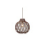 Good&Mojo Hanglamp Mendoza bamboe/kap ø35xh.35cm nat/burgundy. S