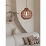 Good&Mojo Hanglamp Mendoza bamboe/kap ø35xh.35cm nat/burgundy. S