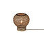 Good&Mojo Tafellamp Barbados bamboe/bol ø25xh.27cm naturel/bruin