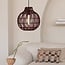 Good&Mojo Hanglamp Mendoza bamboe ø35xh.35cm burgundy S