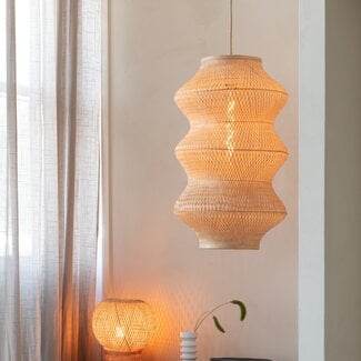 Good&Mojo Hanglamp Barbados bamboe ø40xh.67cm naturel XL