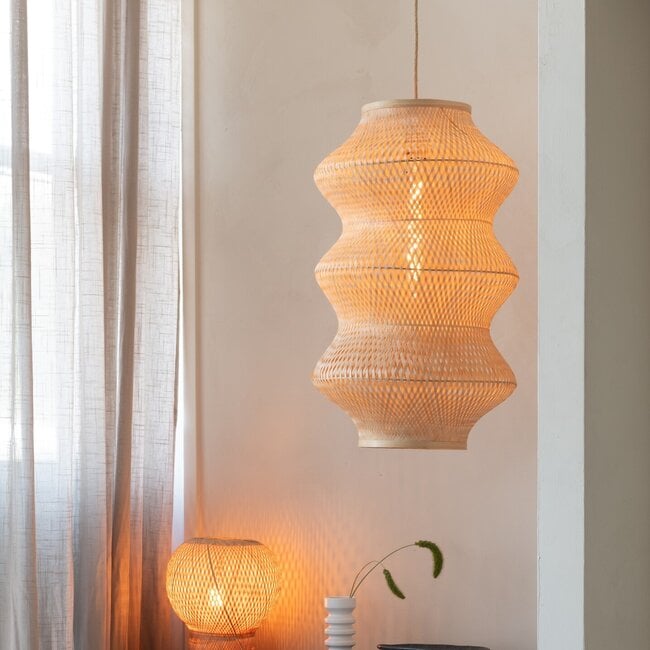Good&Mojo Hanglamp Barbados bamboe ø40xh.67cm naturel XL
