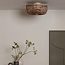 Good&Mojo Plafondlamp Barbados bamboe/halfrond kap ø35xh.15cm naturel/bruin