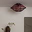 Good&Mojo Plafondlamp Maui bamboe burgundy S