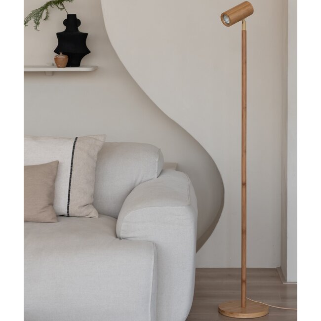 Good&Mojo Vloerlamp bamboe Java naturel