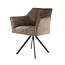 WoonStijl Armstoel raster draaibaar Rich Taupe
