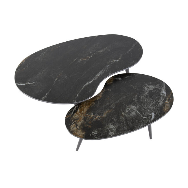 WoonStijl Salontafel set van 2 niervormig fossil