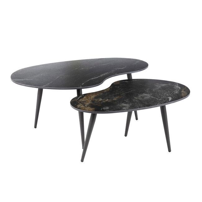 WoonStijl Salontafel set van 2 niervormig fossil