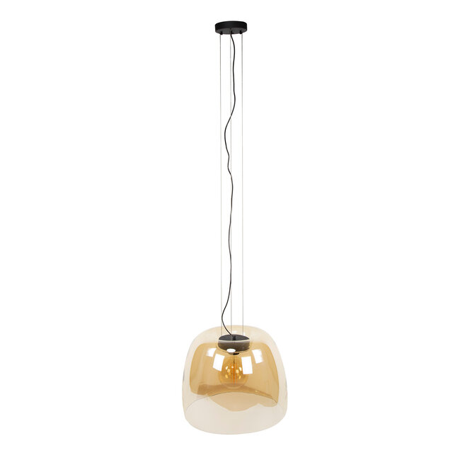 WoonStijl Hanglamp 1L drift XL glass Amber