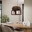WoonStijl Hanglamp 1L drift XL glass Koper