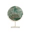 Light en Living Ornament op voet 25x10x35 cm GOUYA - Groen agaat en crème