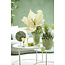 Light en Living Ornament op voet 25x10x35 cm GOUYA - Groen agaat en crème