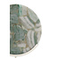 Light en Living Ornament op voet 25x10x35 cm GOUYA - Groen agaat en crème