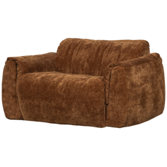 Woood Baggy loveseat 3d chenille middenbruin
