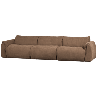 Woood Baggy 3-zits bank geweven chenille bruin