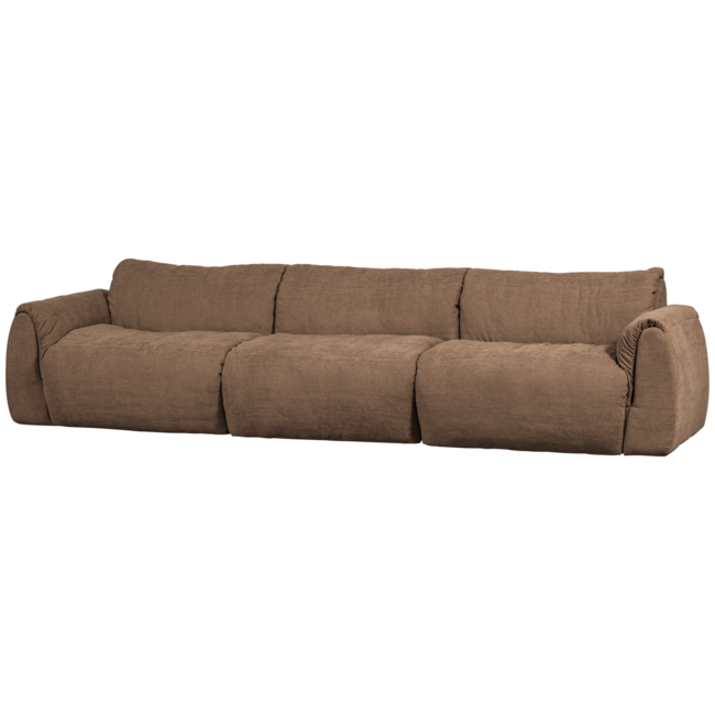 Woood Baggy 3-zits bank geweven chenille bruin