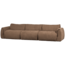 Woood Baggy 3-zits bank geweven chenille bruin