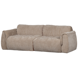 Woood Baggy 2-zits bank 3d chenille zand