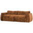 Woood Baggy 2-zits bank 3d chenille middenbruin